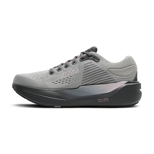 Brooks Women’s Ghost Max 3 Neutral Running & Walking Shoe - Harbor Mist/Poppy Seed/Pink - 8 Medium