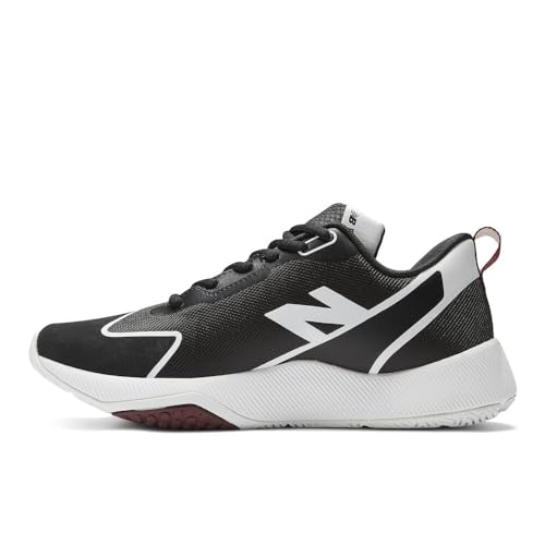 New Balance Women's FuelCell Romero Duo V2 Trainer Softball Shoe, Black/White, 9 M