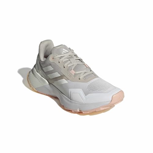 adidas Women's Terrex Soulstride Trail Running, Wonder Alumina/Blush Pink, 10