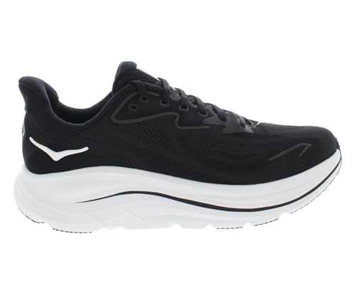Hoka Men's Clifton 10 Black/White 13 Wide