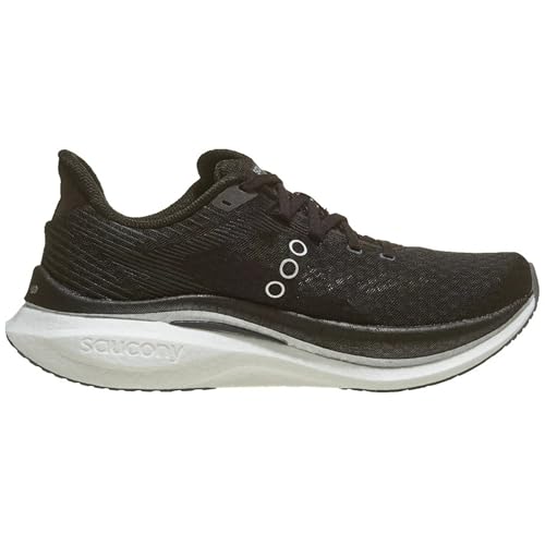 Saucony Men's Endorphin Speed 5 Sneaker, Black/White, 11