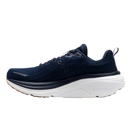 Saucony Men's Hurricane 25 Sneaker, Navy/Cloud, 11.5