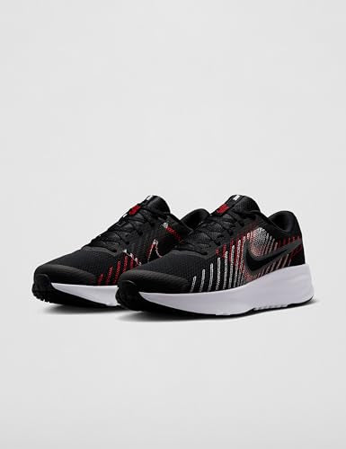 Nike Men's Run Defy Road Running Shoes, Black/Cool Grey-University Red-White, 9