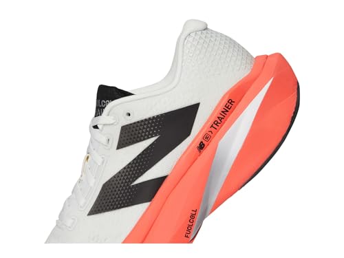 New Balance Men's FuelCell SuperComp Trainer V3 Running Shoe, Urgent Red/Sea Salt/Black, 10 M