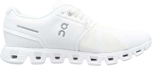 On Men's Cloud 5 Sneakers, All White, 11.5