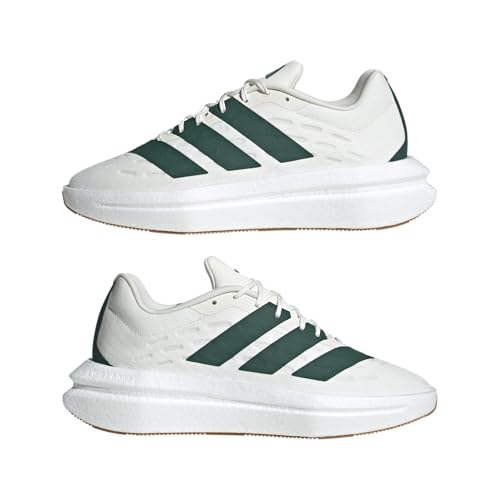 Adidas Mens Flowboost Sportswear, Off White/Collegiate Green/Off White, 11.5