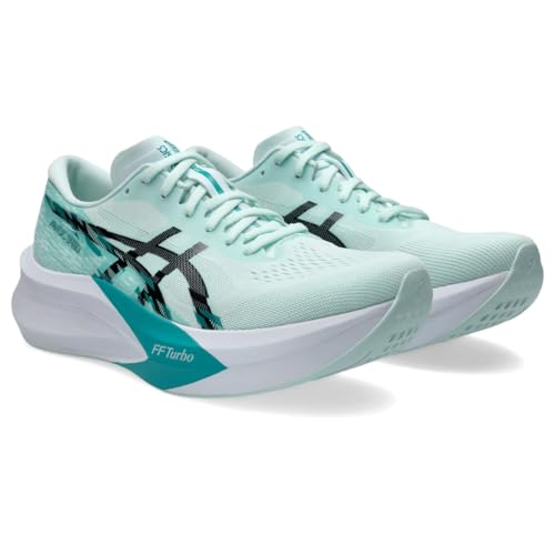 ASICS Men's Magic Speed 4 Running Shoes, 13, Soothing SEA/Black