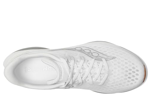 Saucony Men's Kinvara 16 Sneaker, White/Gum, 11.5