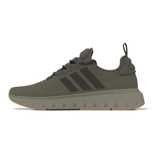 Adidas Men's Swift Run 23, Olive Strata/Shadow Olive/Gum, 6