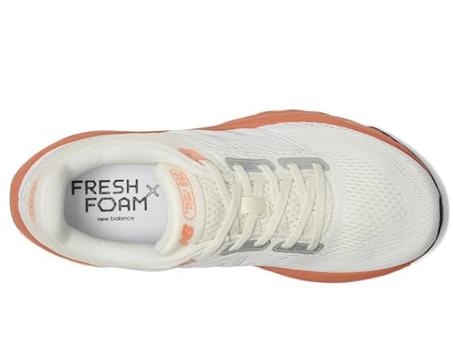 New Balance Women's Fresh Foam X 860 V14 Running Shoe, Nb 103 White/Angora/Peach Nectar, 8.5 W