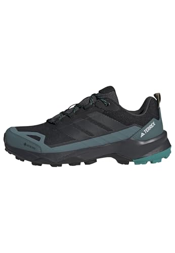 adidas Men's Terrex Skychaser AX5 Gore-TEX Hiking, Black/Carbon/Pure Teal, 10
