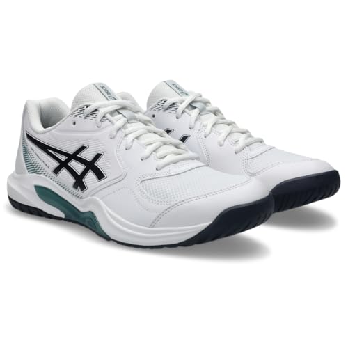 ASICS Men's Gel-Dedicate 9 Tennis Shoes, 10.5, White/Midnight