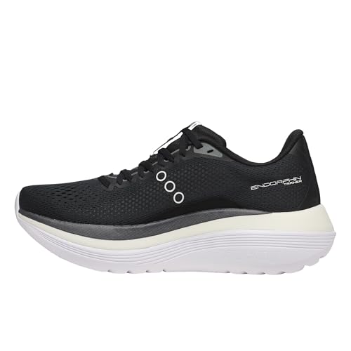 Saucony Men's Endorphin Trainer Sneaker, Black/White, 9