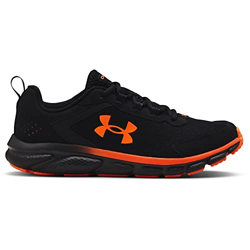 Under Armour Men's Charged Assert 9DISC, Black/Blaze/Orange, 11 M US