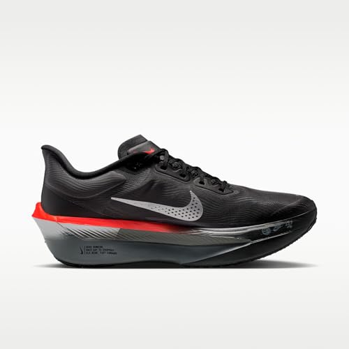 Nike Zoom Fly 6 Men's Road Racing Shoes (Black/Bright Crimson/Wolf Gray/Metallic Silver) Size 11