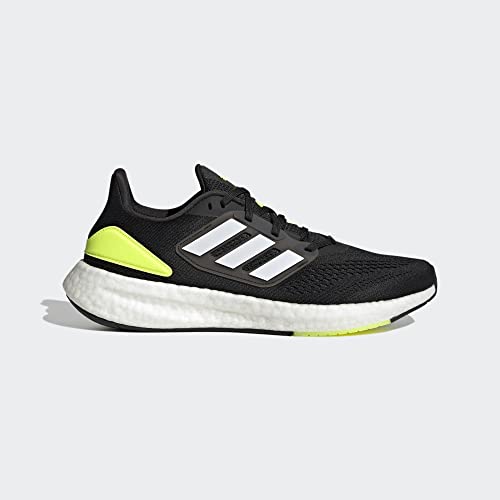 Adidas Men's Pureboost 22 Black/White/Solar Yellow 11 Adult
