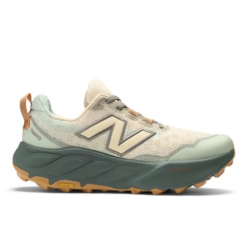 New Balance Women's Fresh Foam X Hierro V9 Trail Running Shoe, Calcium/Dark Juniper, 5 W