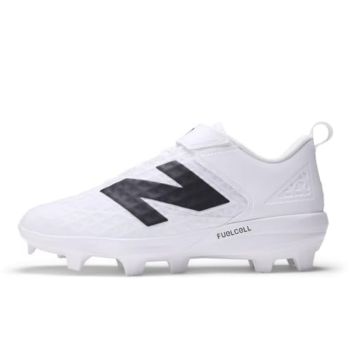 New Balance Men's FuelCell 4040 V8 Molded Baseball Shoe White/White/Black
