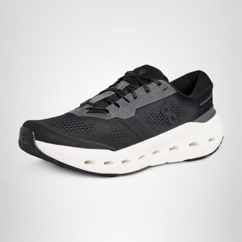 On Men's Cloudrunner 3 Sneakers, Black | Ivory, 11 Medium US