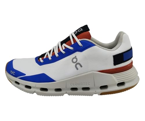 On Womens Cloudnova Form Textile Synthetic White Rust Trainers 7 US
