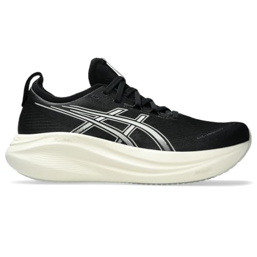 ASICS Men's Gel-Nimbus 27 Running Shoe, 11.5, Black/Lake Grey