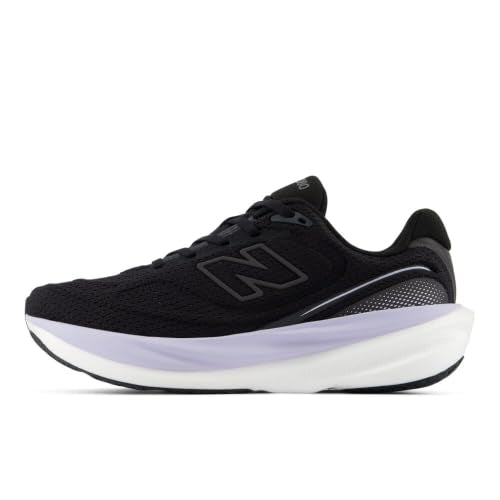 New Balance Women's Fresh Foam X 1080 V15 Running Shoe, Black/Smoked Violet, 9 Wide