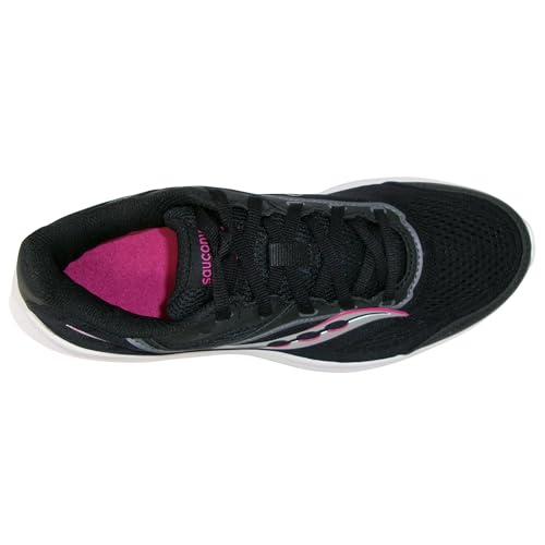 Saucony Women's Cohesion 18, Black/Magenta, 7