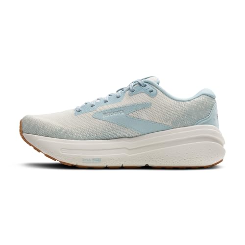 Brooks Women’s Ghost Max 2 Neutral Running & Walking Shoe - Coconut Milk/Winter Sky - 7 Medium