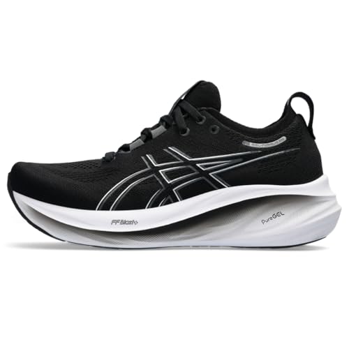 ASICS Women's Gel-Nimbus 26 Running Shoe, 10, Black/Graphite Grey