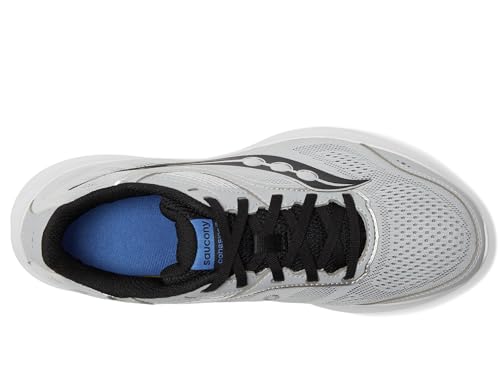 Saucony Men's Cohesion 18 Sneaker, Cloud/Black, 9.5 Wide