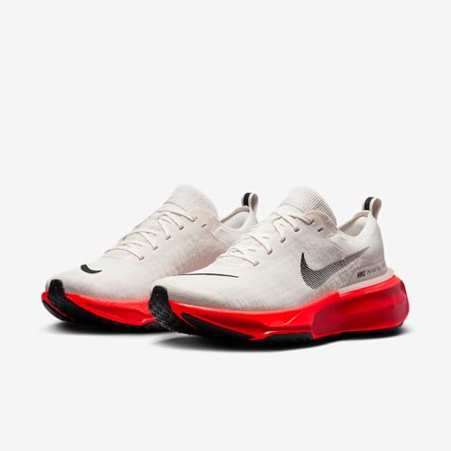 Nike Invincible 3 Men's Road Running Shoes (DR2615-009, Phantom/Bright Crimson/University Red/Black) Size 14