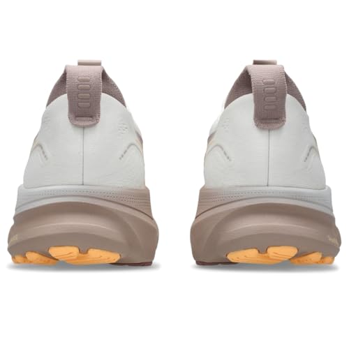 ASICS Women's Gel-Kayano 32 Running Shoes, 8, White/Orange Glow