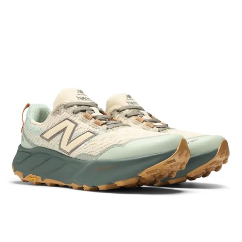 New Balance Women's Fresh Foam X Hierro V9 Trail Running Shoe, Calcium/Dark Juniper, 5 W