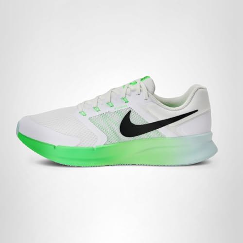 Nike Men's Winflo 11 Road Running Shoes, White/Black-Glacier Blue-Green Strike, 11