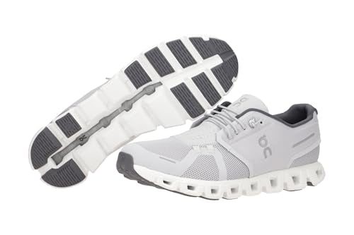 On Men's Cloud 5 Sneakers, Glacier/White, 14 Medium US