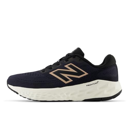 New Balance Women's Fresh Foam X EVOZ V4 Running Shoe, Phantom/Black/Silver Metallic, 8 M