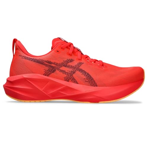ASICS Men's NOVABLAST 5 Running Shoe, 15, Flash RED/EDO Purple
