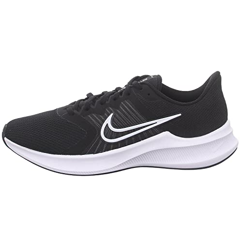 Nike Herren Downshifter 11Low-top, Black Black White Dk Smoke Grey, 7.5 UK