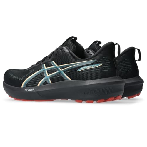 ASICS Men's GT-1000 14 Running Shoes, 9, Black/Apricot Crush