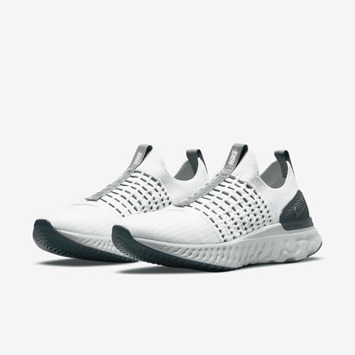 Nike React Phantom Run Flyknit 2 Women's Road Running Shoes (DO6698-001, Platinum Tint/Dark Teal Green/Jade Smoke/Light Silver) Size 11.5