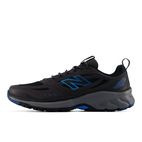 New Balance Men's Fresh Foam 410v9 Trail Running Shoe, Black/Altitude, 9.5 W