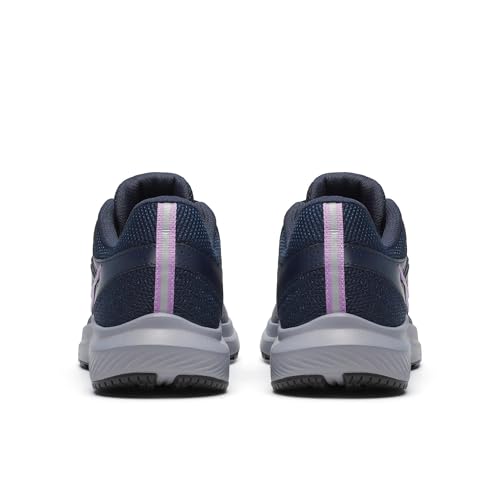 Saucony Women's Cohesion 17 Sneaker, Navy/Heather, 5.5