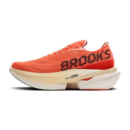 Brooks Men’s Hyperion Max 4 Neutral Running Shoe - Tigerlily/Wood Ash/Black - 12 Medium
