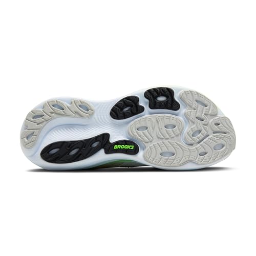 Brooks Men’s Adrenaline GTS 25 Supportive Running & Walking Shoe - Oyster/Green Gecko/Blue - 7 Medium