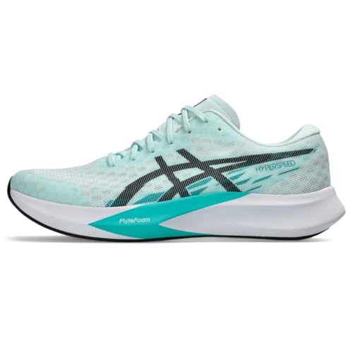 ASICS Men's Hyper Speed 4 Running Shoes, 14, Soothing SEA/Black