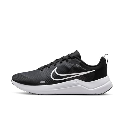 Nike Men's Downshifter 12 Trainers, Black White Smoke Grey Pure Platinum, 39 EU