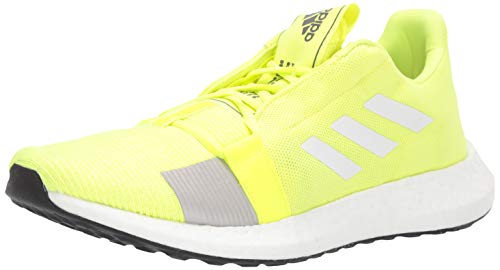 Adidas Men's SenseBOOST GO m Athletic Shoe, Solar Yellow/FTWR White/Grey Six, 11 Standard US Width US