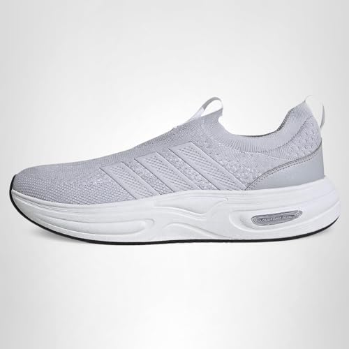 adidas Men's Cloudfoam Cuxxion - Sock, Solid Grey/Dash Grey/White, 13
