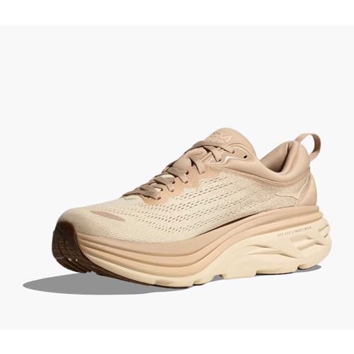 Hoka Men's Bondi 8 Shifting Sand/Vanilla 11.5 Medium