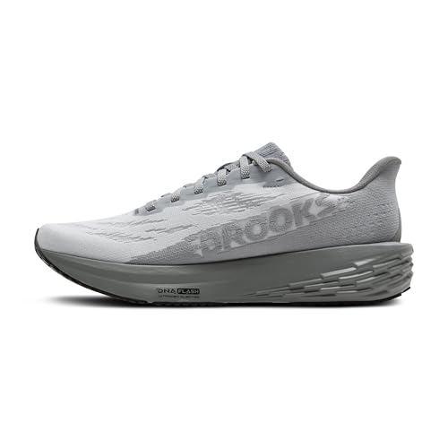 Brooks Men’s Launch 11 Neutral Running Shoe - Oyster/Primer Gray/Blue - 11.5 Medium